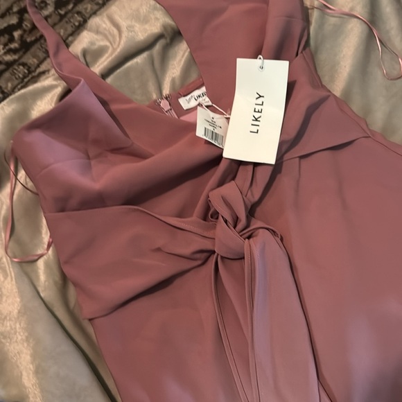 NWT Likely Stapleton Tie Waist Halter Maxi Gown in Nostalgic Rose Size 8 $328 - Picture 5 of 9